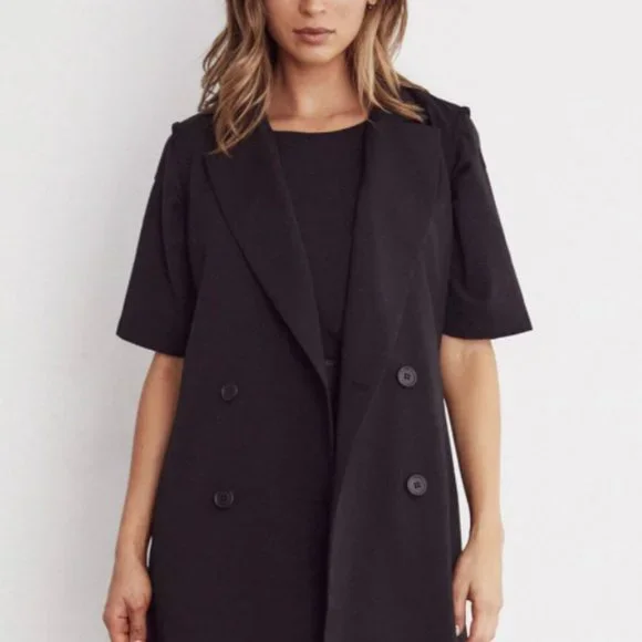 Vetta Convertible Blazer Dress, Black, Large, New - Picture 4 of 8